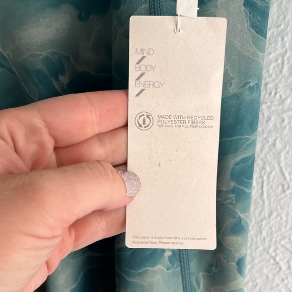 NWT ZELLA HIGH WAIST 7/8 LEGGINGS IN GREEN LILYPAD - Picture 8 of 9